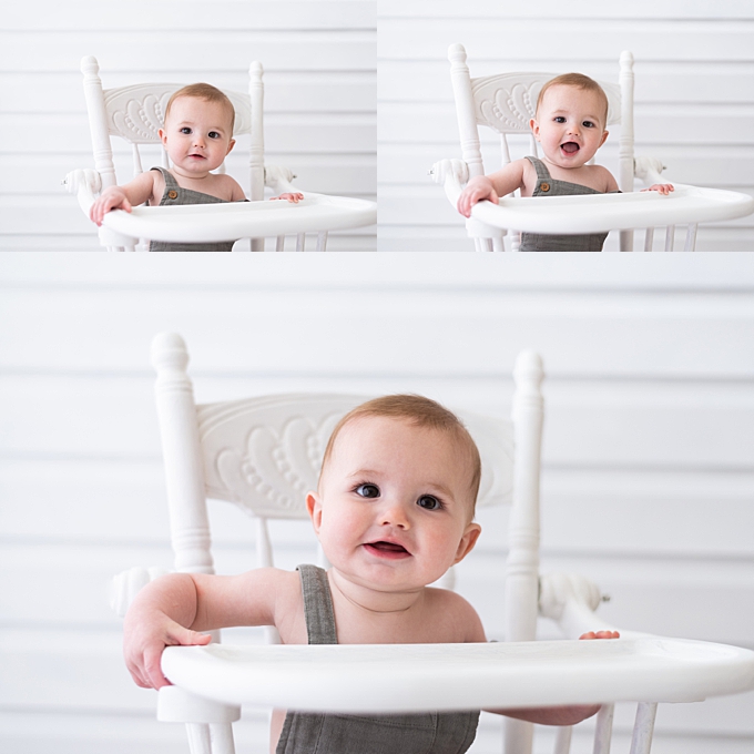 baby photography columbus ohio baby boy coos and makes happy faces at photographer