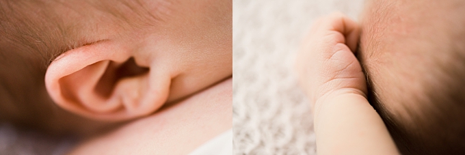 columbus ohio newborn photography details of ears and wrist