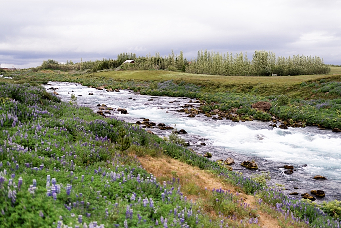 rushing river near gullfoss in iceland landscape photography 