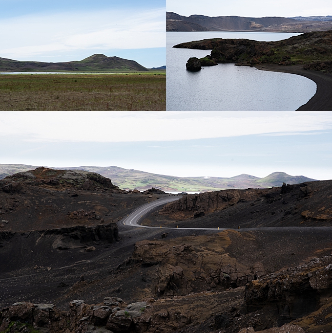 landscape photography on the iceland coast with winding roads