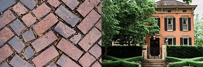 columbus ohio photographers details of german village brick sidewalks and historic home