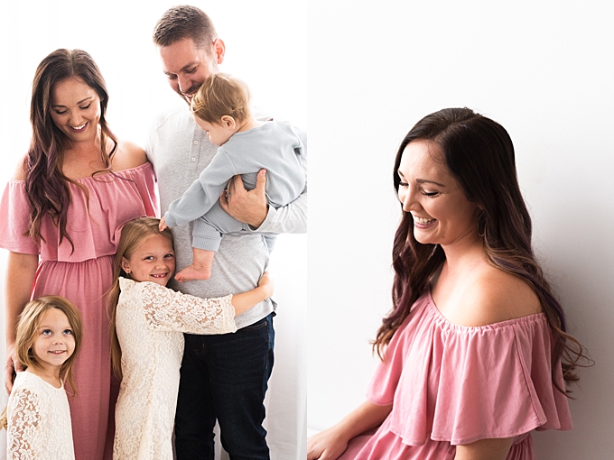 central ohio family photographer mom laughs and loves on her three kids