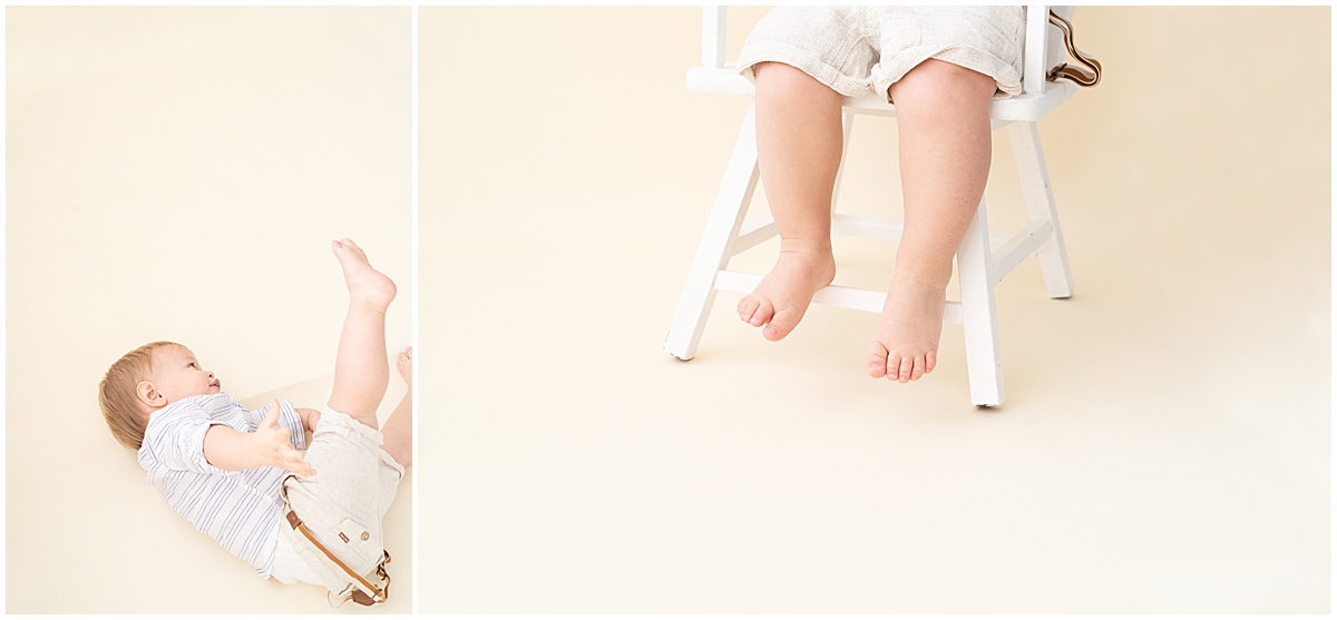 baby milestone photography in columbus ohio toddler boy toes