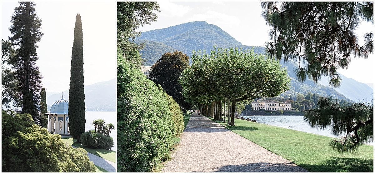 travel photographer garden path at Villa Melzi