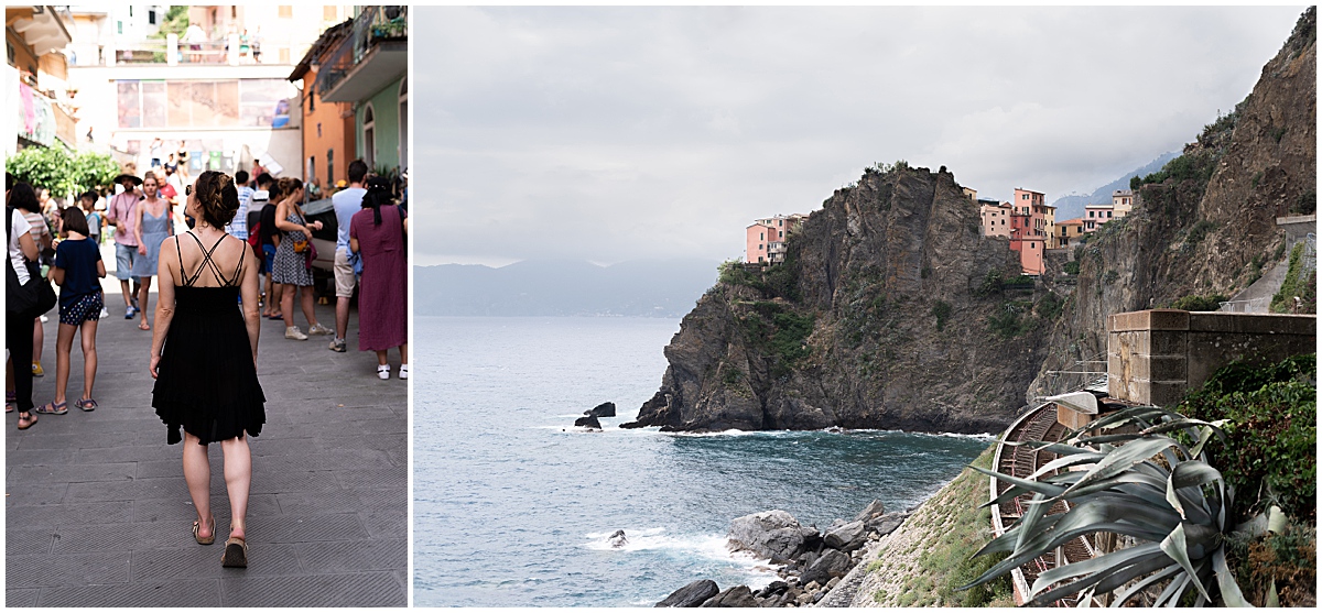 views from the cliffs at cinque terre family vacation photographer