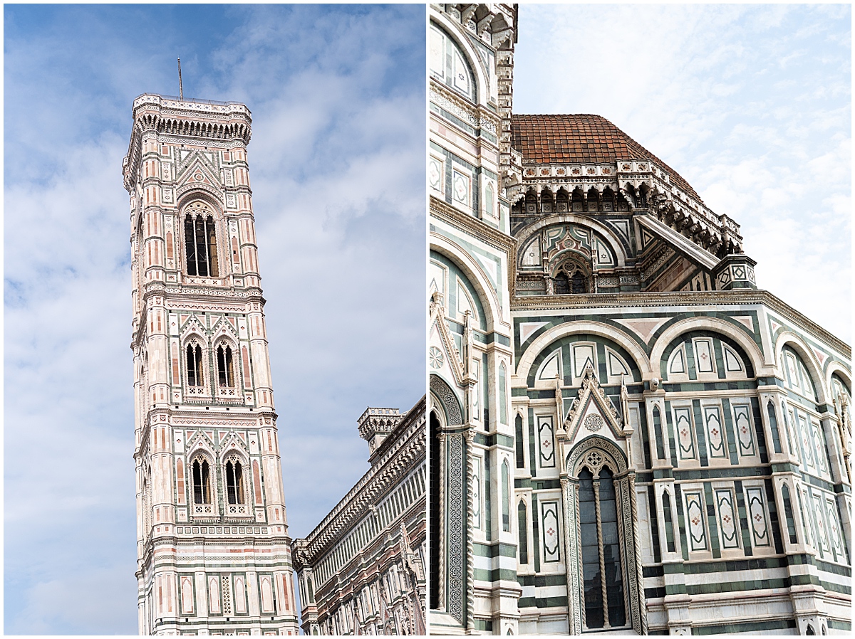 family vacation photographer details of the Duomo in Florence