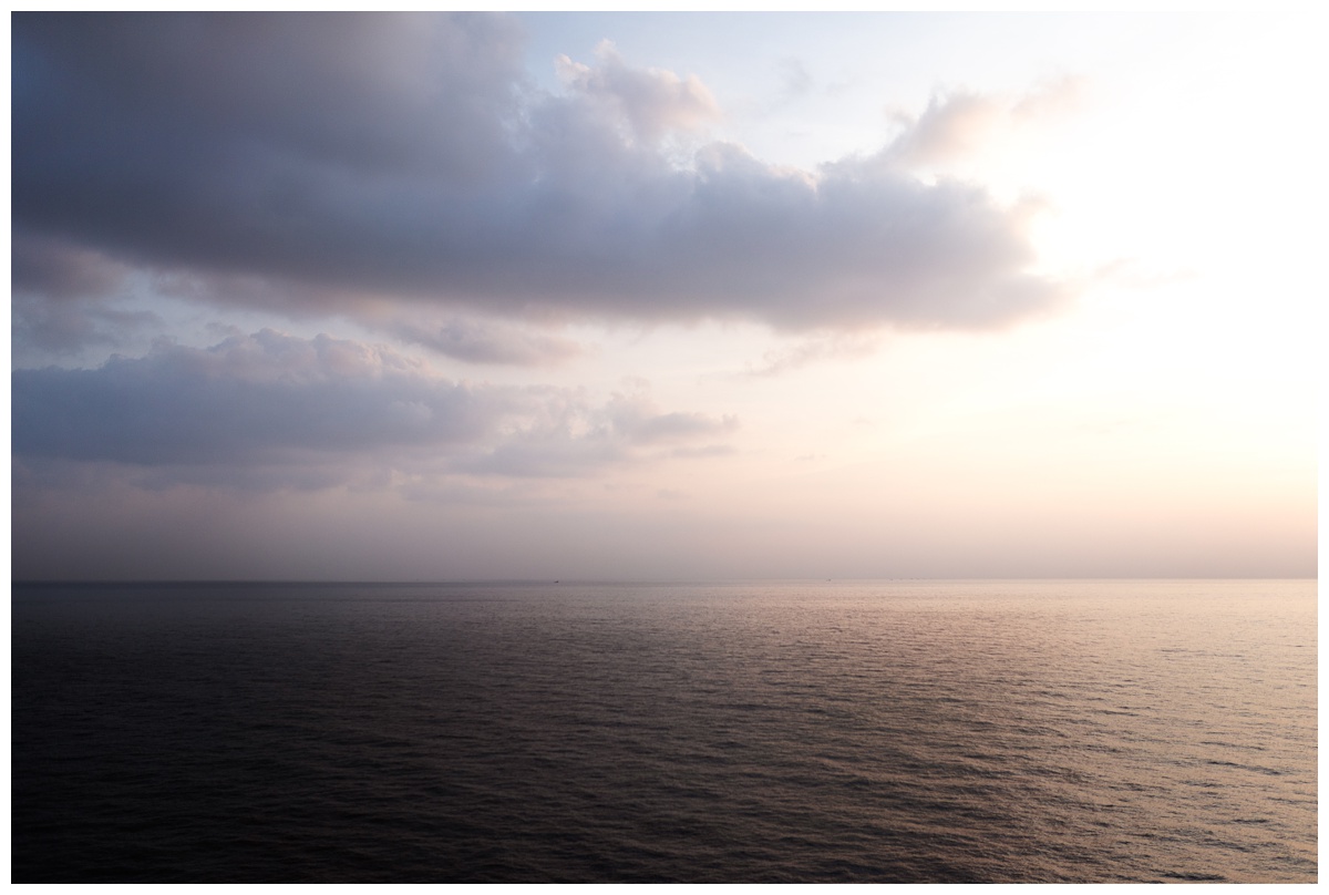 sunrise clouds on the arabian sea
