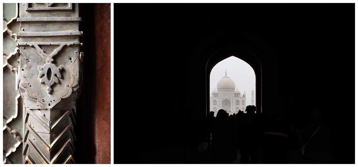 ohio lifestyle photographer view of the taj from the entryway door