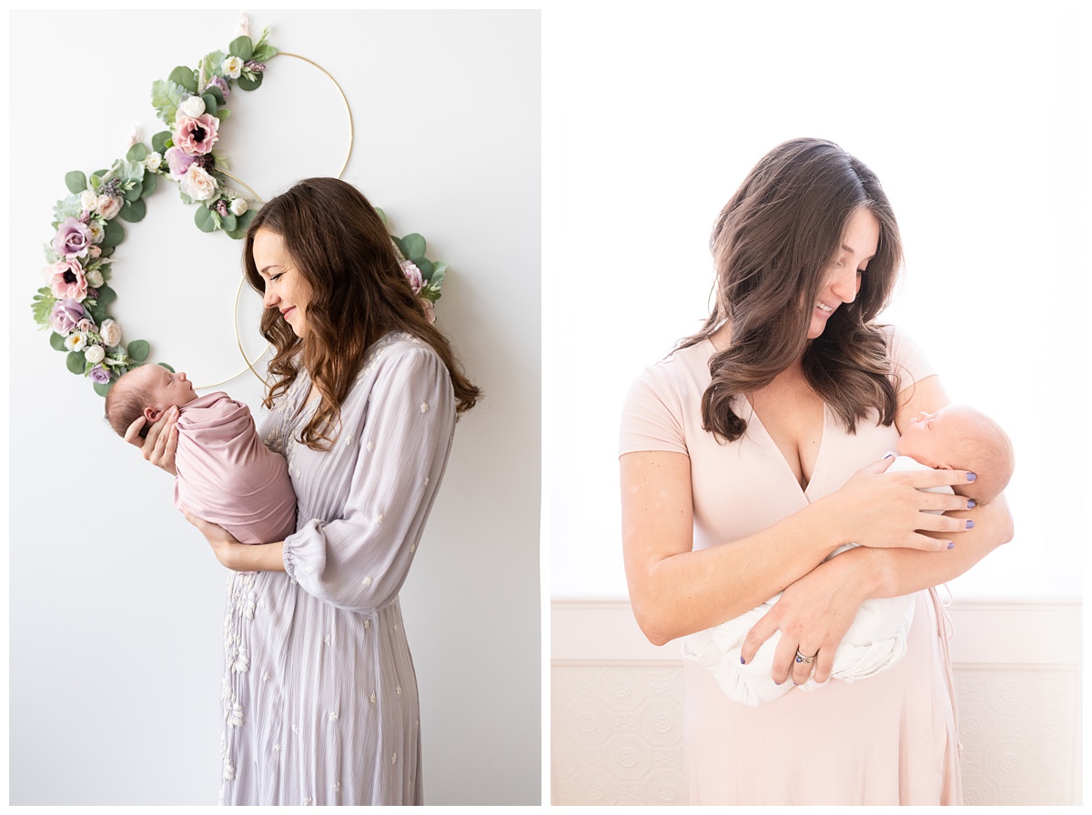 Top Newborn Photographer Columbus Ohio new moms cradle baby girls